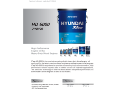 Dầu động cơ Diesel Hyundai HD6000