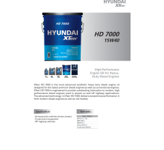 Dầu động cơ Diesel Hyundai HD7000