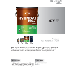 Dầu hộp số tự động HYUNDAI ATF III