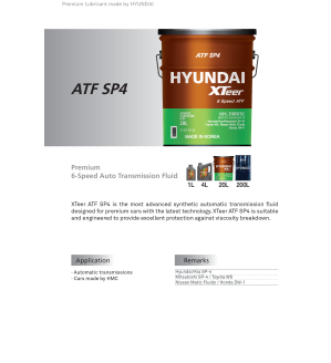 Dầu hộp số tự động 6 cấp HYUNDAI SP4